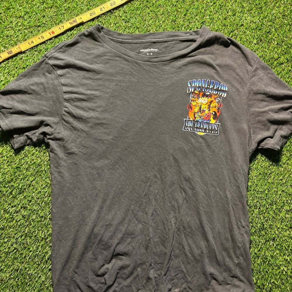SpongeBob SquarePants Nickelodeon Graphic T-Shirt Gray Men's M